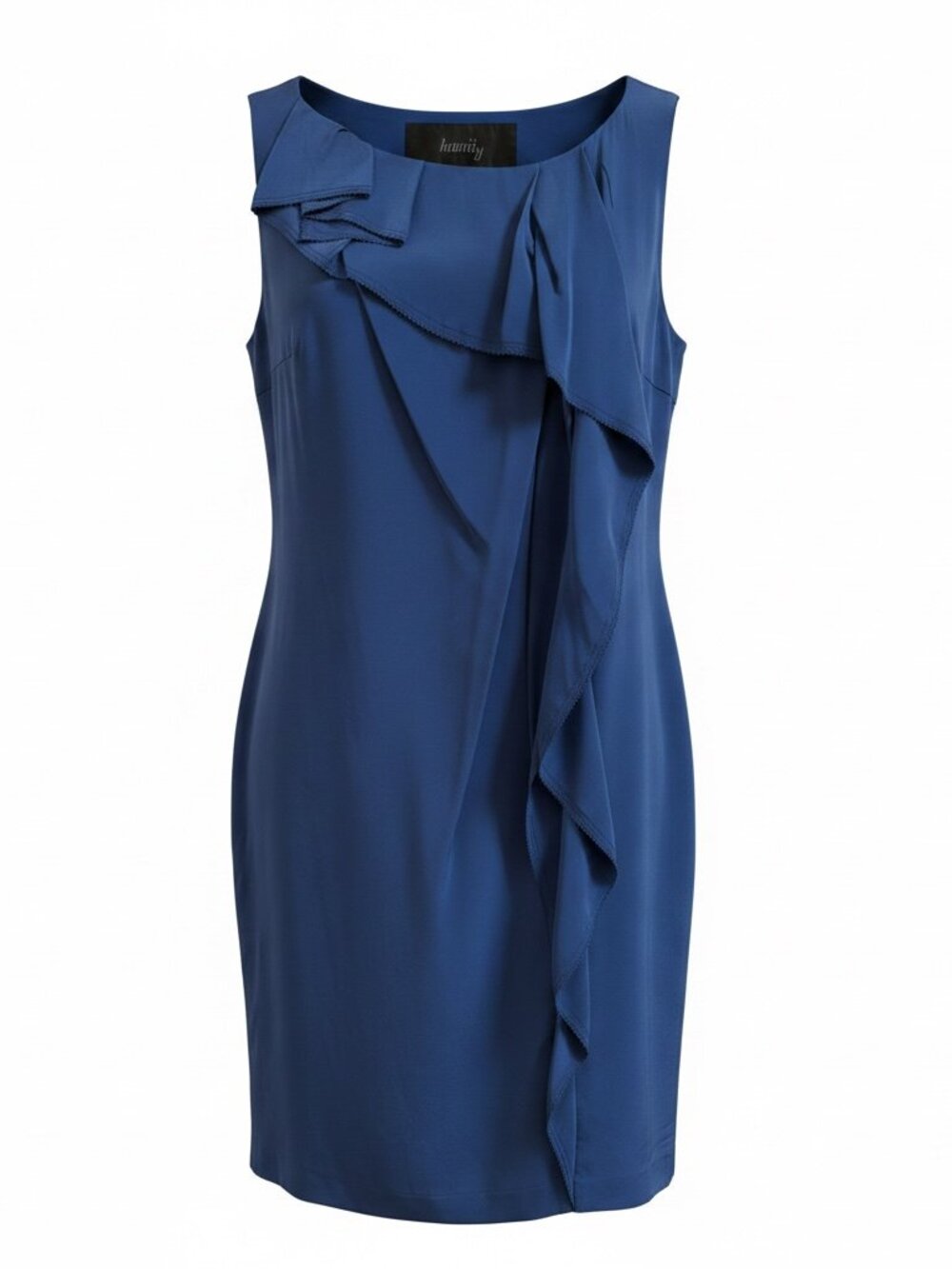 Haniiy 100% Silk Dress - Size 40 (fits 4-6) - Blue